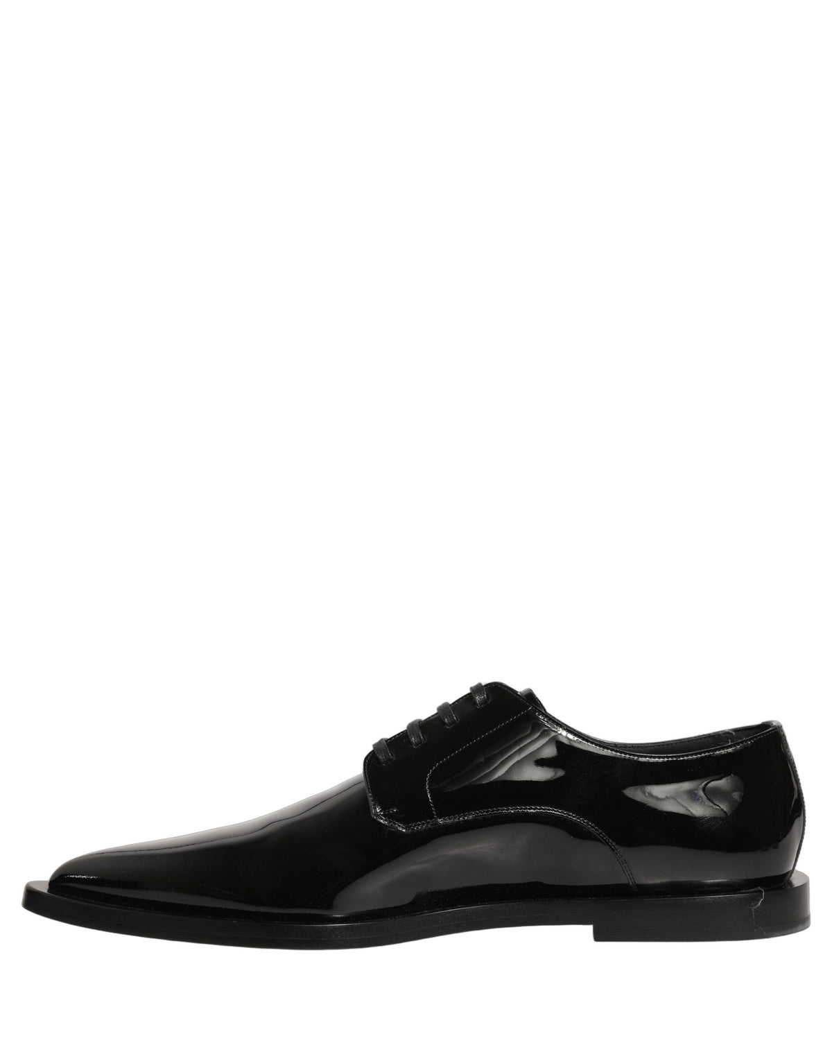 Dolce & Gabbana Schwarze Herren Derby Schnürschuhe aus Leder