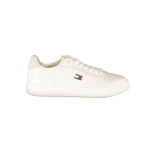 Tommy Hilfiger White Polyester Athletic Sneakers