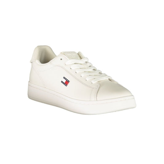 Tommy Hilfiger White Polyester Athletic Sneakers