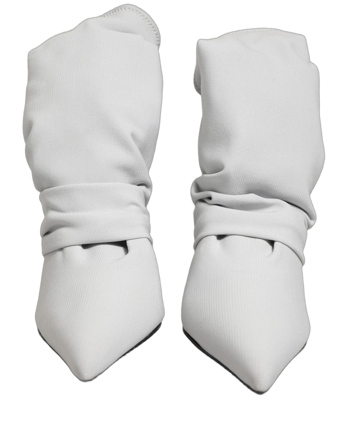 Dolce & Gabbana Graue Stretch-Socken-Absatzstiefeletten Schuhe