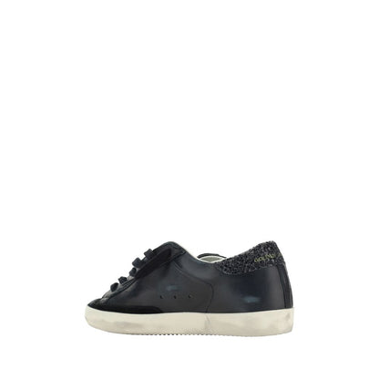 Golden Goose Black Calf Leather Bos Taurus Sneakers