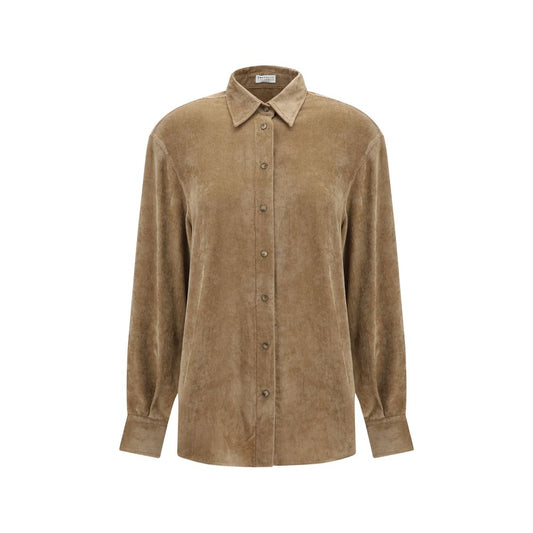 Brunello Cucinelli Beige Viscose Dress Shirt