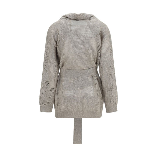 Brunello Cucinelli Beige Linen Cardigan