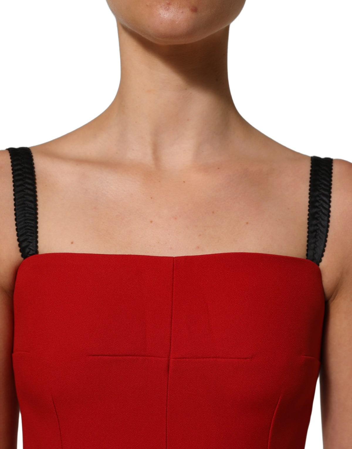 Dolce & Gabbana rotes Stretch-Bleistiftkleid, knielang