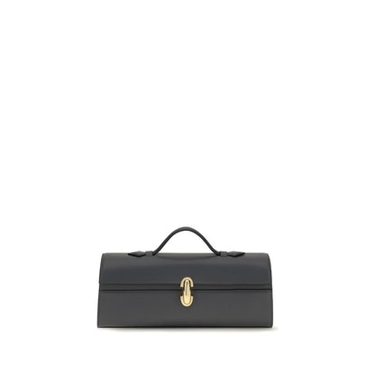 Savette Gray Calf Leather Bos Taurus Shoulder Bag