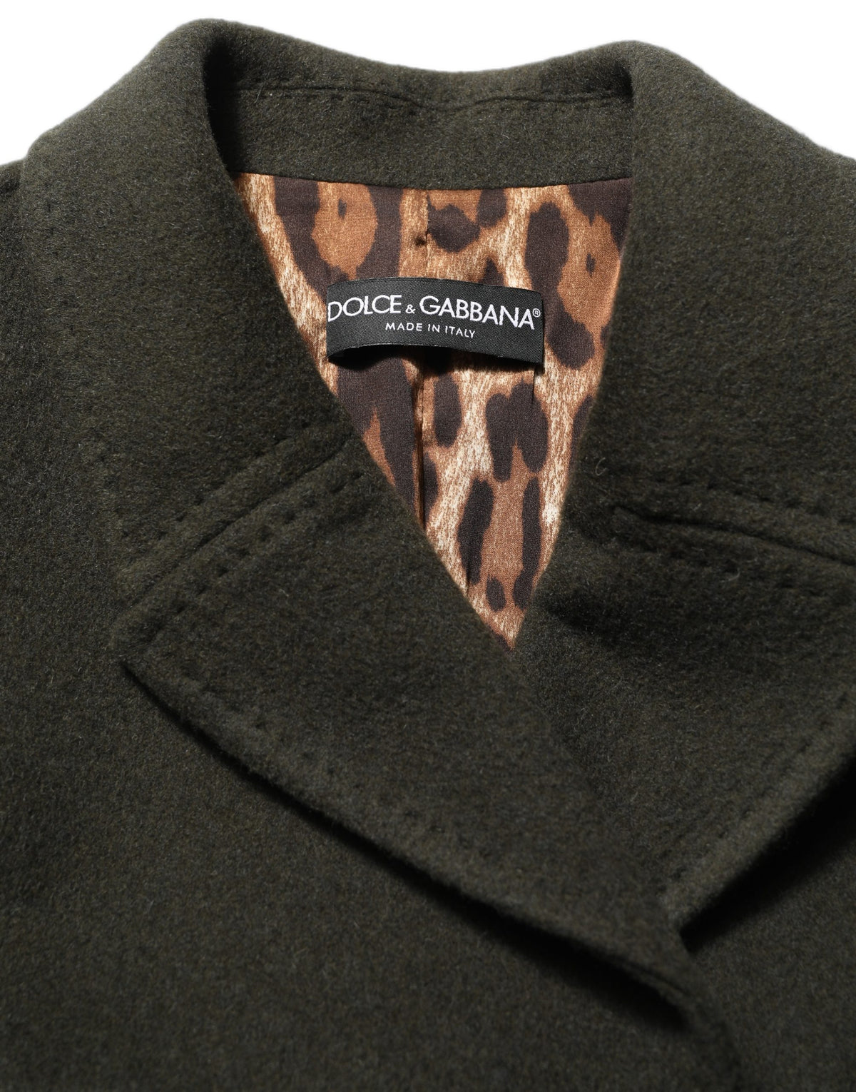 Dolce & Gabbana Dunkelgrüne zweireihige Cabanjacke