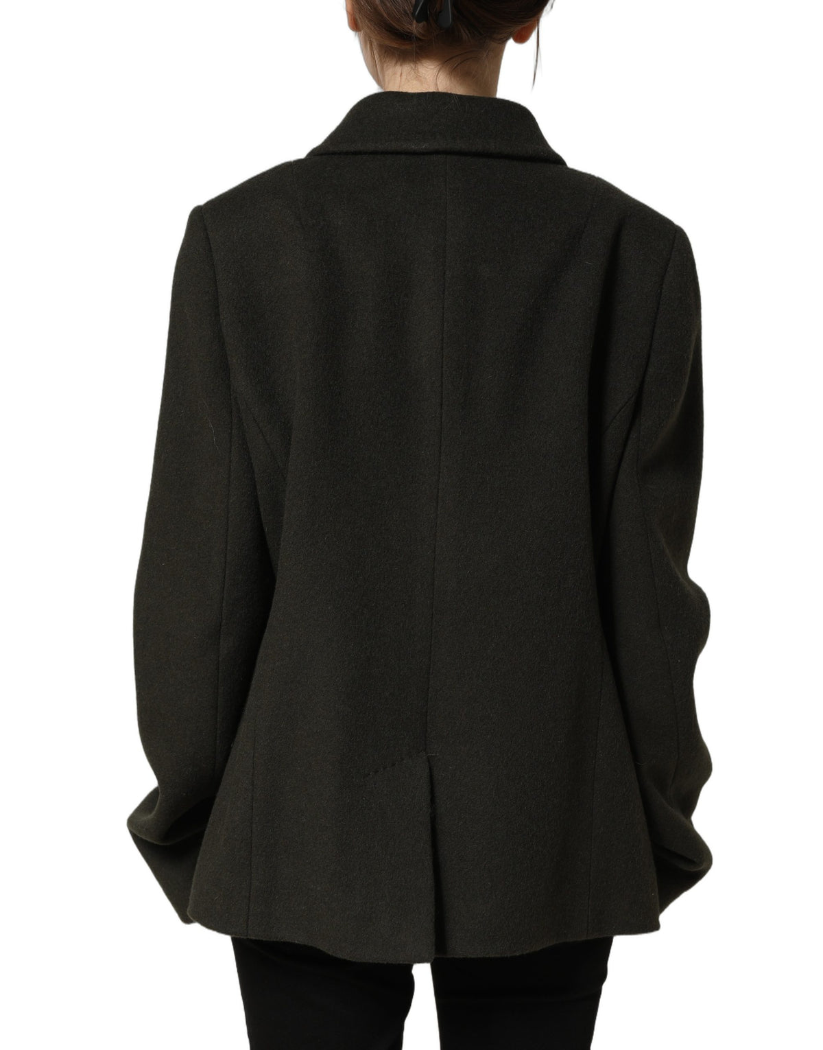 Dolce & Gabbana Dunkelgrüne zweireihige Cabanjacke