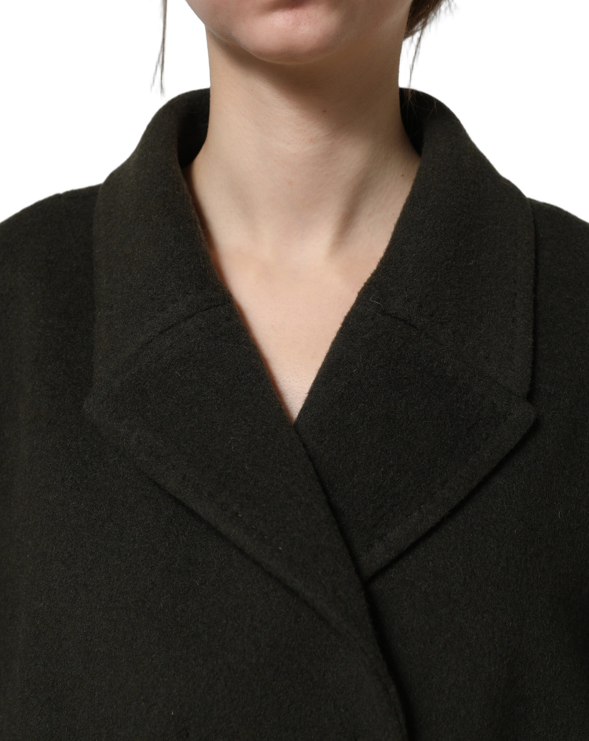 Dolce & Gabbana Dunkelgrüne zweireihige Cabanjacke