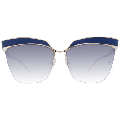 Ana Hickmann Gold Metal Sunglasses