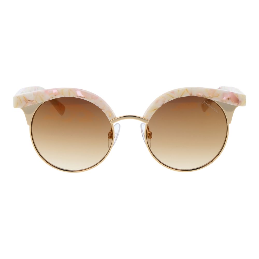 Ana Hickmann Beige Metal Sunglasses