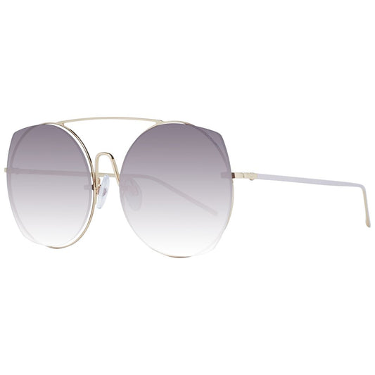 Ana Hickmann Gold Metal Sunglasses