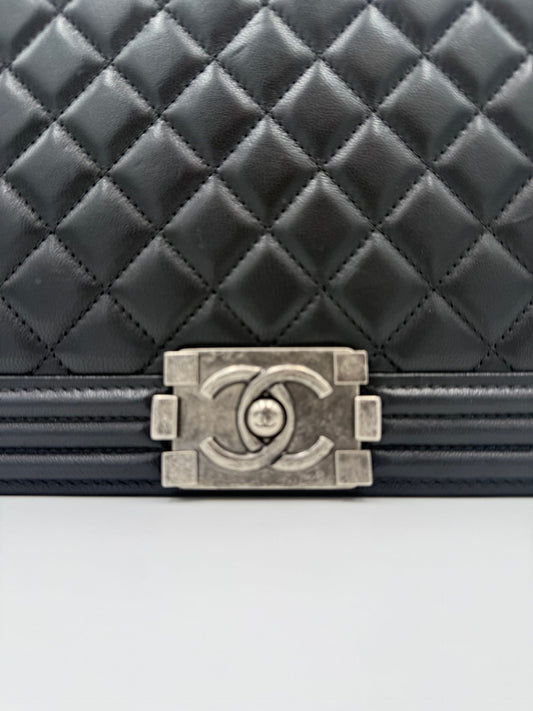 Chanel Bicolor Leather Handbag