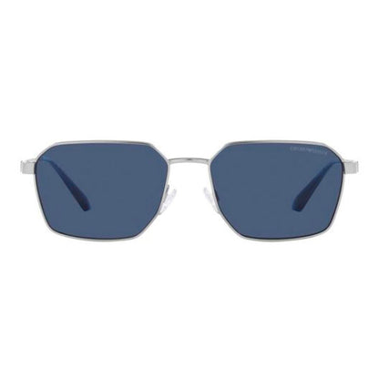 Emporio Armani Gray Metal Sunglasses