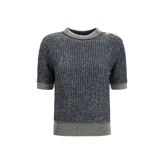 Balmain Blue Polyamide Sweatshirt