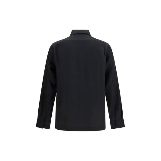 Brunello Cucinelli Black Linen Denim Jacket