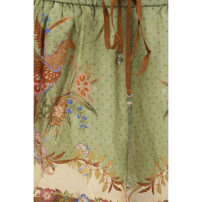 Zimmermann Multicolor Silk Bermuda Shorts