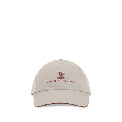 Brunello Cucinelli Gray Polyester Cap (Baseball Hat)