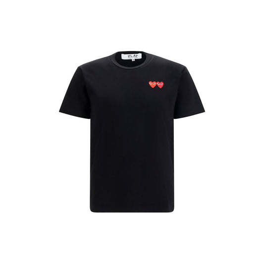Comme Des Garçons Play Black Cotton T-Shirt
