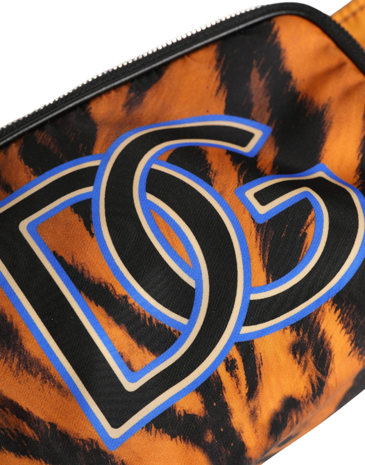 Dolce & Gabbana Braune Tiger-Print Nylon Bauchtasche Gürteltasche Herren Tasche