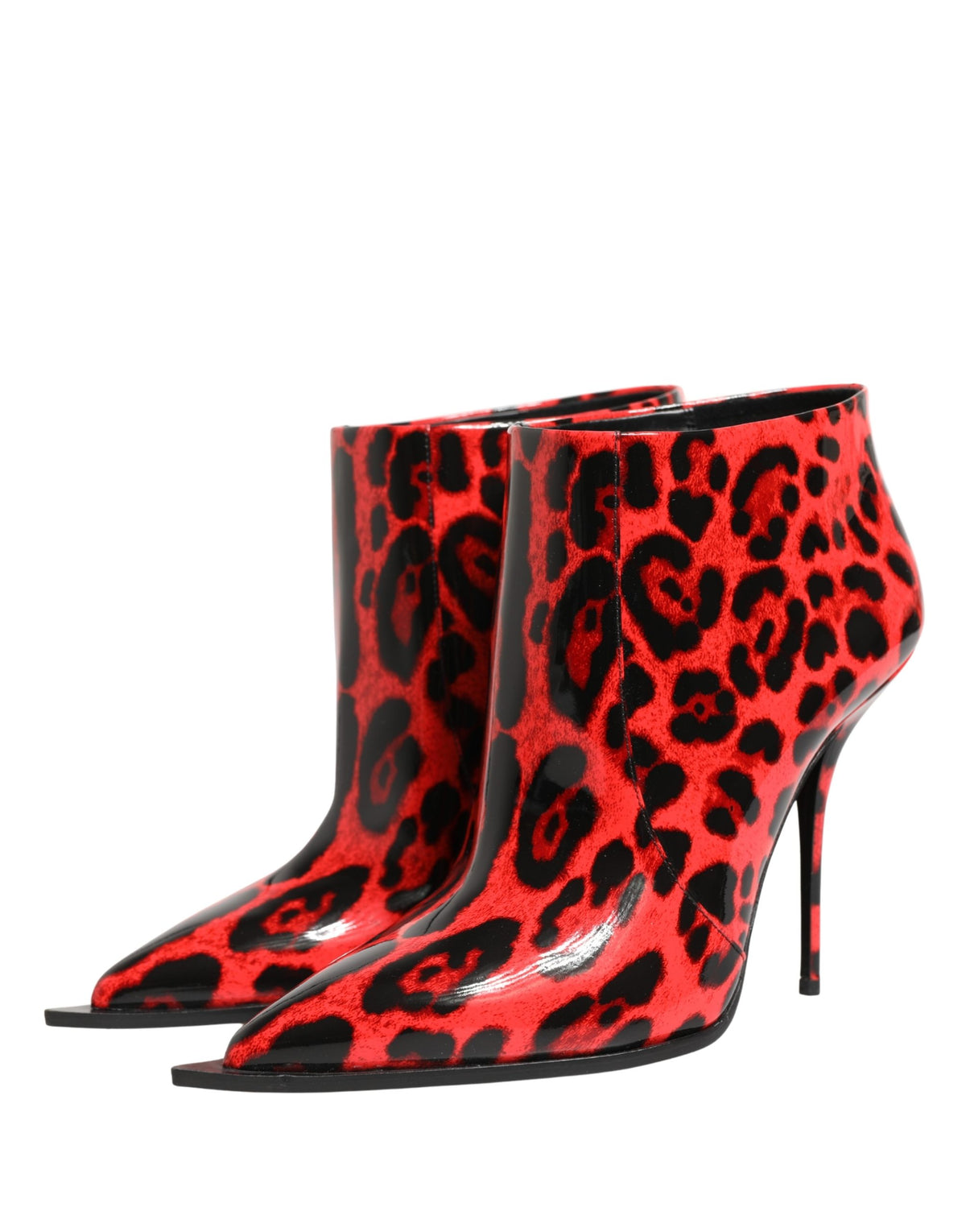 Dolce & Gabbana Rote Leopard Cardinale Stiefeletten