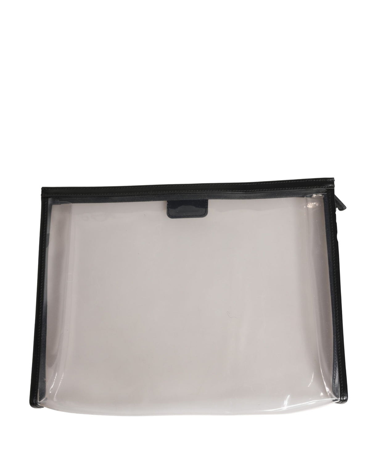 Dolce & Gabbana Transparente PVC Clutch Tasche mit Markenlogo-Plakette