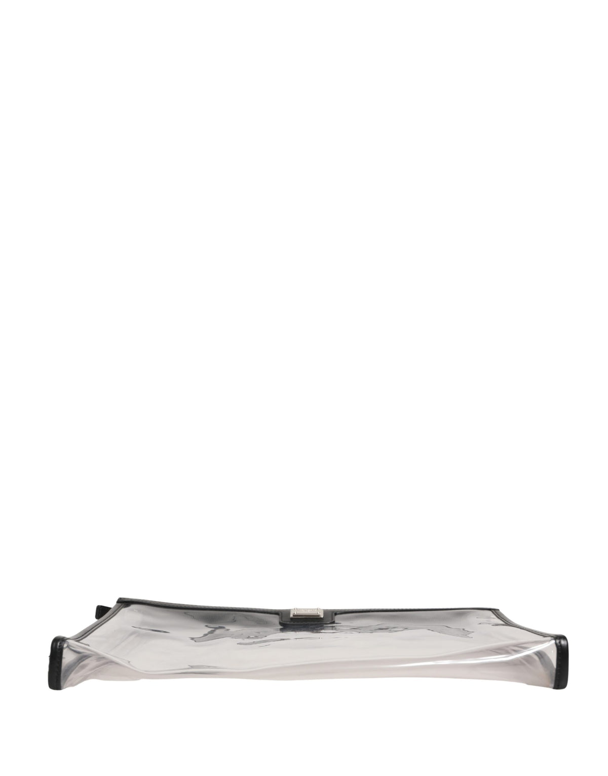 Dolce & Gabbana Transparente PVC Clutch Tasche mit Markenlogo-Plakette