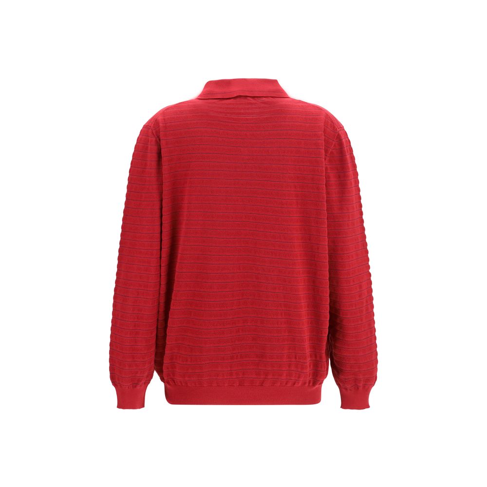 Miu Miu Bordeaux Cotton Polo Shirt