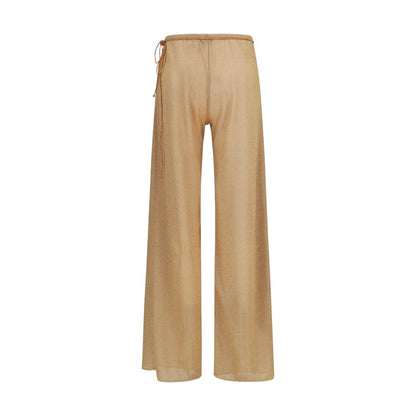 Oséree Gold Polyamide Casual Pants