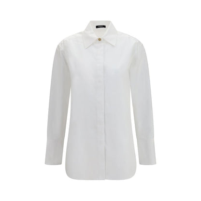 Balmain White Cotton Dress Shirt