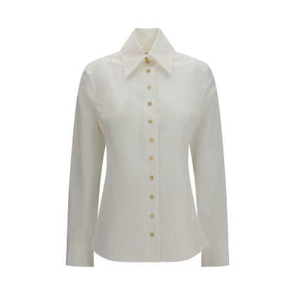 Khaite White Cotton Shirt