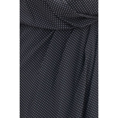 SA SU PHI Black Silk Long Dress