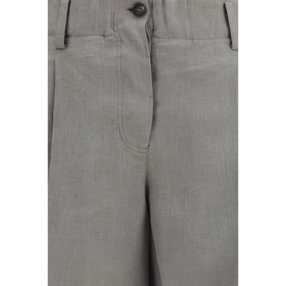 Brunello Cucinelli Bicolor Linen Bermuda Shorts