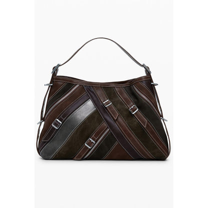 Desigual Marrone Poliuretano Women Handbag
