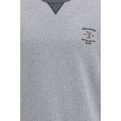 Brunello Cucinelli Gray Cotton Sweatshirt