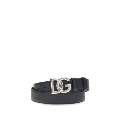 Dolce & Gabbana Black Calf Leather Bos Taurus Regular Belt