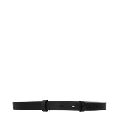 Burberry Black Leather Regular Belt