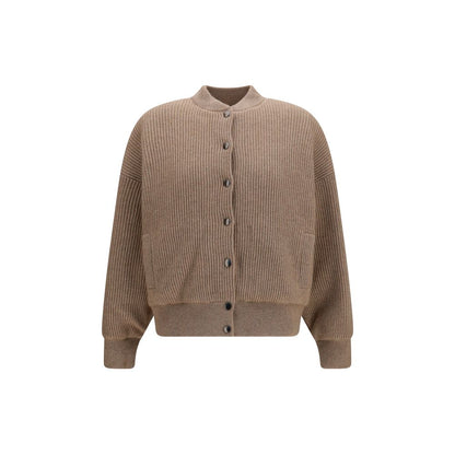 Brunello Cucinelli Beige Cashmere Bomber