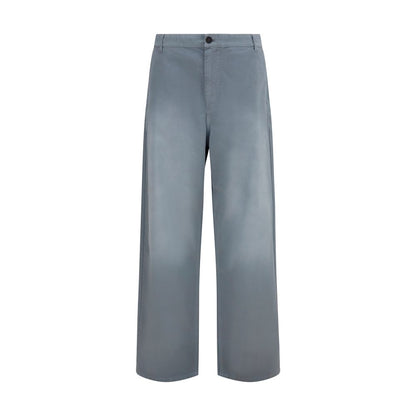 Miu Miu Gray Cotton Casual Pants
