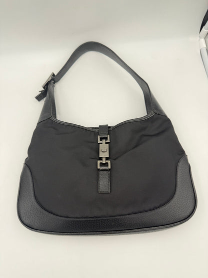 Gucci GUCCI JACKIE Leather and Canvas Handbag