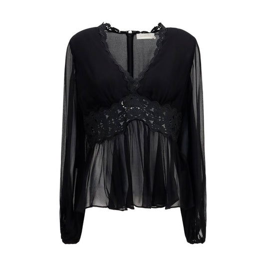 Zimmermann Black Viscose Blouse