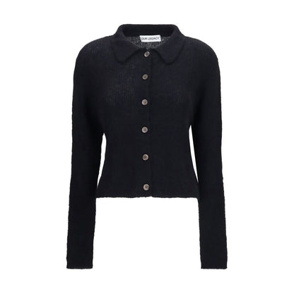 Our Legacy Black Alpaca Vicugna Pacos Polo Shirt