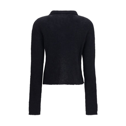 Our Legacy Black Alpaca Vicugna Pacos Polo Shirt
