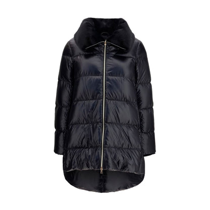 Herno Black Goose Down Full-Length Jacket