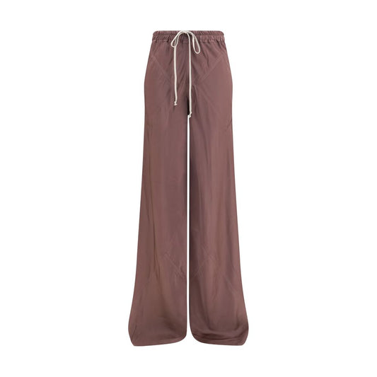 Rick Owens Brown Silk Casual Pants
