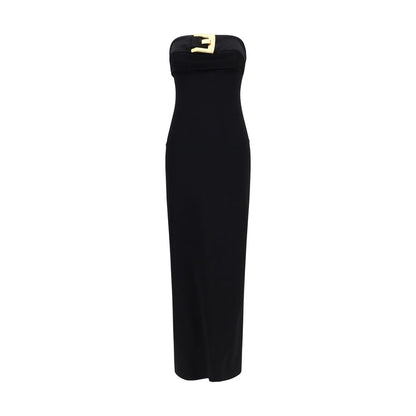 Balmain Black Viscose Cocktail Dress
