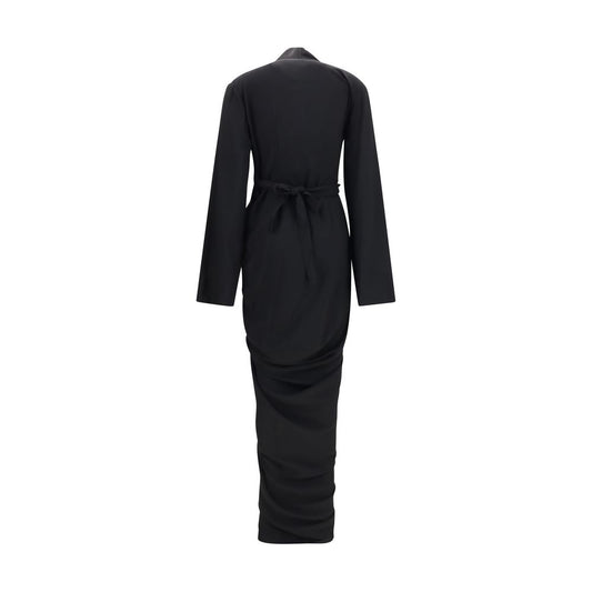 Rick Owens Black Viscose Casual Dress