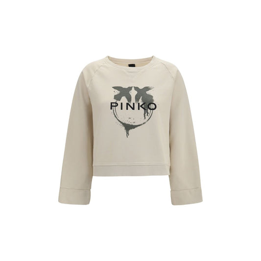 PINKO Beige Cotton Sweatshirt