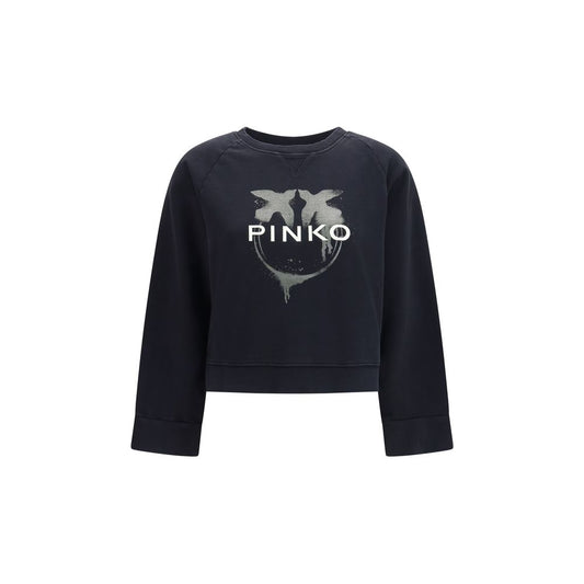 PINKO Black Cotton Sweatshirt
