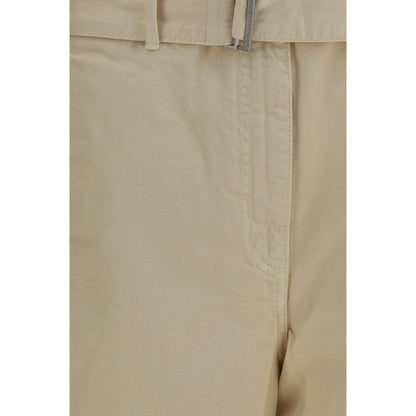 Magda Butrym Beige Cotton Casual Pants