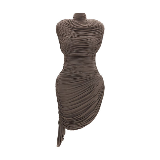 Magda Butrym Brown Copper Cocktail Dress
